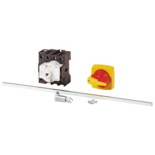 Eaton 3-Pole Panel Mount Isolator Switch IP65, 260A, 15 kW, Red Handle P1-32/M4/K1-PR/N