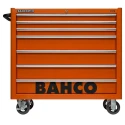 Bahco 7 Drawer Wheeled Solid Steel Tool Trolley Load Capacity 1100kg Model 1475KXL7