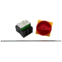 Eaton 3-Pole Panel Mount Isolator Switch 760A, IP65, Red Handle, Metal Shaft 