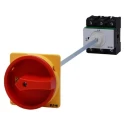 Eaton 3-Pole Panel Mount Isolator Switch 760A, IP65, Red Handle, Metal Shaft 