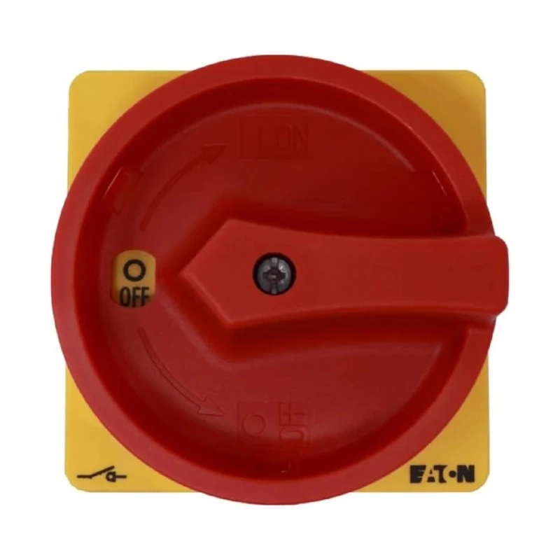 Eaton 3-Pole Panel Mount Isolator Switch 760A, IP65, Red Handle, Metal Shaft 
