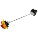 Eaton 3-Pole Panel Mount Isolator Switch 760A, IP65, Red Handle, Metal Shaft 