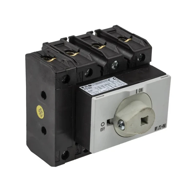 Eaton 3-Pole Panel Mount Isolator Switch IP65 Rated, 640A, 30 kW, Red Handle 