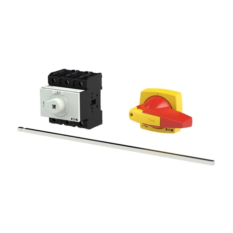 Eaton 3-Pole Rear Mount Isolator Switch IP65 Rated, 63A Current, 30 kW Power, Screw Terminal, Red Handle 