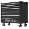 Bahco 7 Drawer Wheeled Tool Trolley Solid Steel Load Capacity 1100kg 1475KXL7BLACK