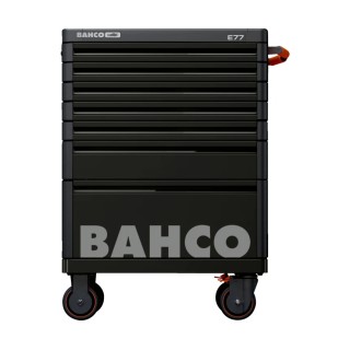 Bahco 7 Drawer Wheeled Roller Cabinet Solid Steel 820mm Length, 693mm Width, 976mm Height 1477K7BLACK