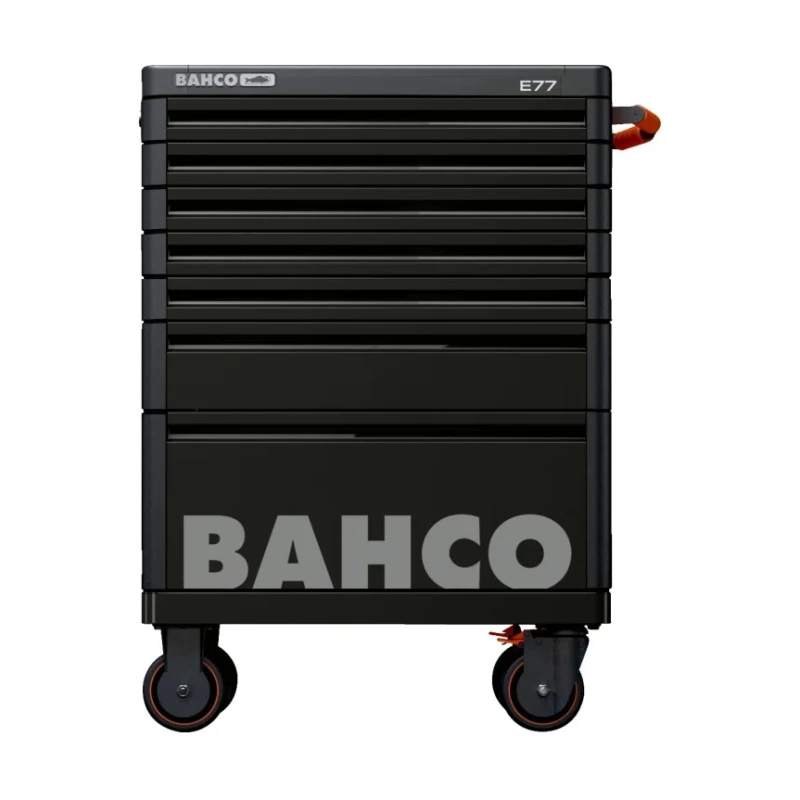 Bahco 7 Drawer Wheeled Roller Cabinet Solid Steel 820mm Length, 693mm Width, 976mm Height 1477K7BLACK