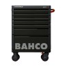 Bahco 7 Drawer Wheeled Roller Cabinet Solid Steel 820mm Length, 693mm Width, 976mm Height 1477K7BLACK
