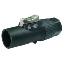 RS PRO Compact Power Connector Panel Male 500V dc 16A Polyamide Housing Silver Plated Contact 176-3395