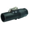 RS PRO Compact Power Connector Panel Male 500V dc 16A Polyamide Housing Silver Plated Contact 176-3395