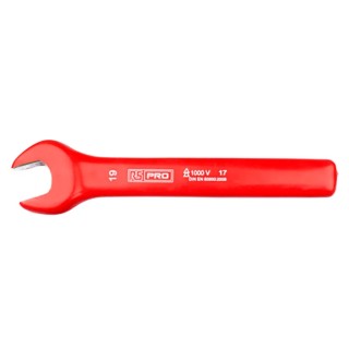 RS PRO Open End Spanner Height Safe Metric 19 mm Chrome Vanadium Steel 175mm Overall 1000V VDE Approved 176-3405