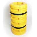 Addgards Black and Yellow Impact Protector Column Padding 1 m Length 600 mm Diameter CP200