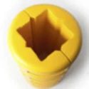 Addgards Black and Yellow Impact Protector Column Padding 1 m Length 600 mm Diameter CP200