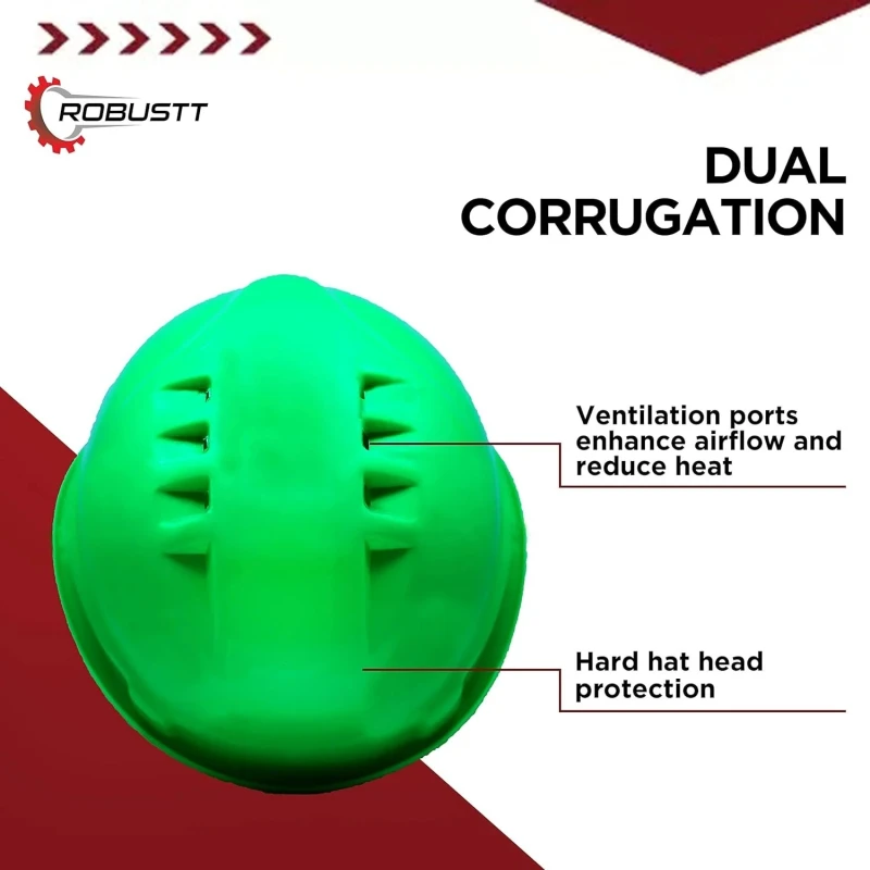 Buy Robustt X Shree JEE Safety Helmet Ratchet Green (Pack Of 2)