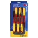 Knipex Phillips, Pozidriv, Slotted Insulated Screwdriver Set 6-Piece 1000V VDE Certified 00 20 12 V04