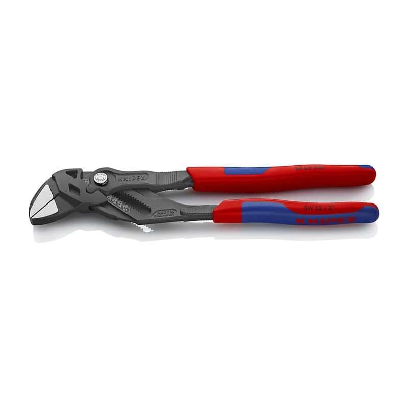 Knipex 1-Piece Plier Wrench with 250mm Overall Length and 52mm Smooth Jaw, Electric Steel Chrome Vanadium Steel 86 02 250