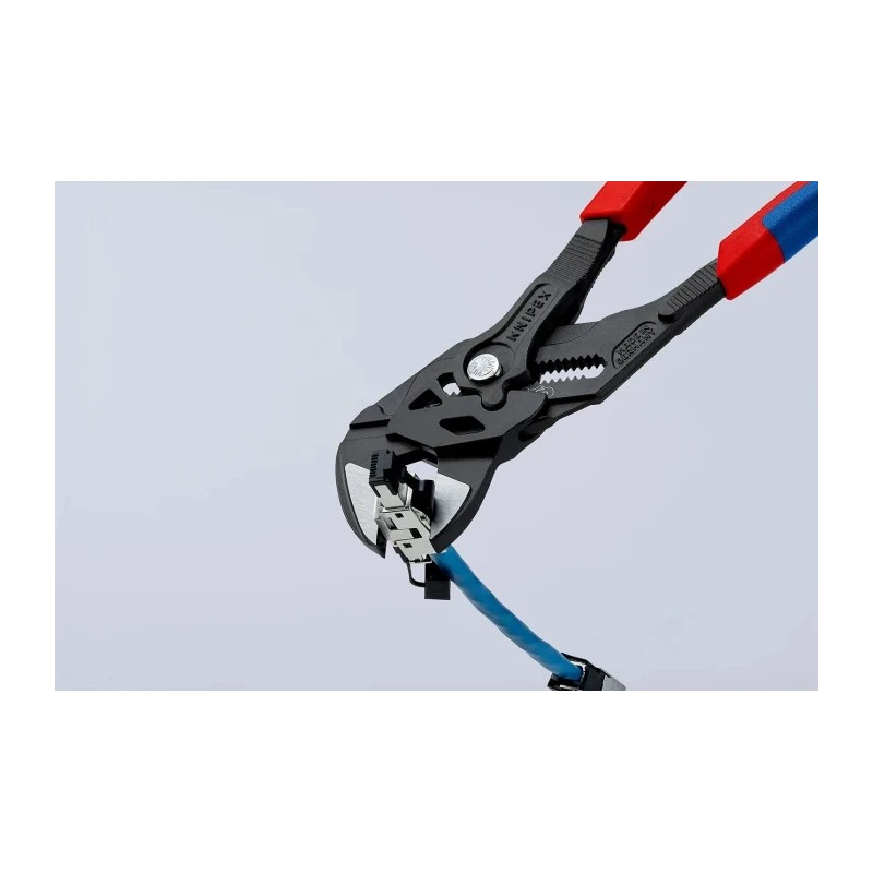 Knipex 1-Piece Plier Wrench with 250mm Overall Length and 52mm Smooth Jaw, Electric Steel Chrome Vanadium Steel 86 02 250