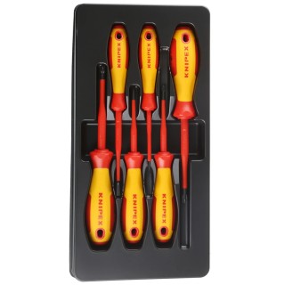 Knipex Insulated Phillips, Pozidriv, Slotted Screwdriver Set 6-Piece 1000V VDE Certified 00 20 12 V05