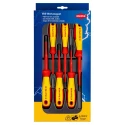 Knipex Insulated Phillips, Pozidriv, Slotted Screwdriver Set 6-Piece 1000V VDE Certified 00 20 12 V05