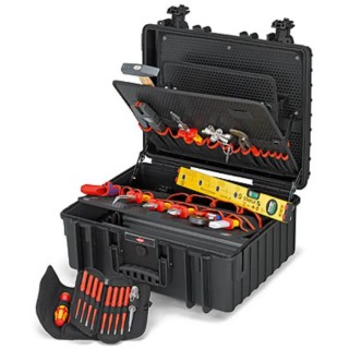 Knipex Aluminium and ABS Robust34 Electric Tool Case 34 L Volume, Shockproof, Dustproof, Watertight 00 21 36