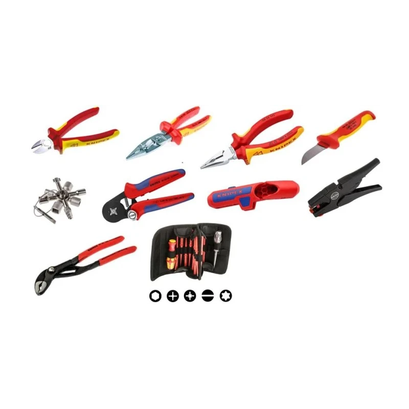 Knipex Aluminium and ABS Robust34 Electric Tool Case 34 L Volume, Shockproof, Dustproof, Watertight 00 21 36
