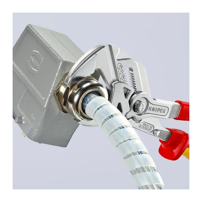 Knipex Plier Wrench 250mm Overall Smooth Jaw, 1000V VDE Approved, 52mm Jaw Opening 86 06 250