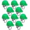 Robustt X Shree JEE Safety Helmet Executive Ratchet Type Adjustment With Sweat Band, Green (Pack of 10)