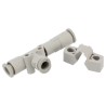 SMC Vacuum Generator for Use with Polyurethane, PFA, FEP, Nylon, Soft Nylon Tubing ZH07DSA-06-06-06