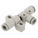 SMC Vacuum Generator for Use with Polyurethane, PFA, FEP, Nylon, Soft Nylon Tubing ZH07DSA-06-06-06