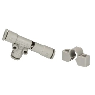 SMC Vacuum Generator for Use With ZH05DA, ZH15DA, Soft Nylon, ZH13DA, PFA, Nylon, FEP, Polyurethane ZH05DSA-06-06-06