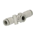 SMC Vacuum Generator for Use With ZH05DA, ZH15DA, Soft Nylon, ZH13DA, PFA, Nylon, FEP, Polyurethane ZH05DSA-06-06-06