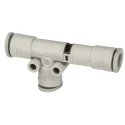 SMC Vacuum Generator for Use With ZH05DA, ZH15DA, Soft Nylon, ZH13DA, PFA, Nylon, FEP, Polyurethane ZH05DSA-06-06-06