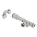 SMC Compact Pneumatic Vacuum Generator 1mm Nozzle Diameter, 52 l/min Flow Rate, Max Vacuum -48 kPa ZH10DLA-06-06-08