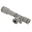 SMC Compact Pneumatic Vacuum Generator 1mm Nozzle Diameter, 52 l/min Flow Rate, Max Vacuum -48 kPa ZH10DLA-06-06-08