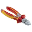 NWS VDE/1000V Approved Side ESD Safe Side Cutter Steel Jaw Bi-Metal Handle 160mm N1351-49-VDE-160-SB