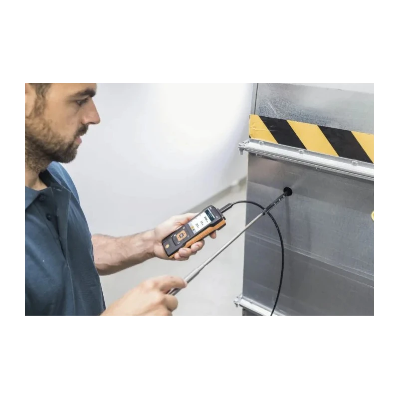 Testo Hot Wire Kit Anemometer Measures Air Velocity, Temperature, Volume Flow, 30 m/s 0563 4400