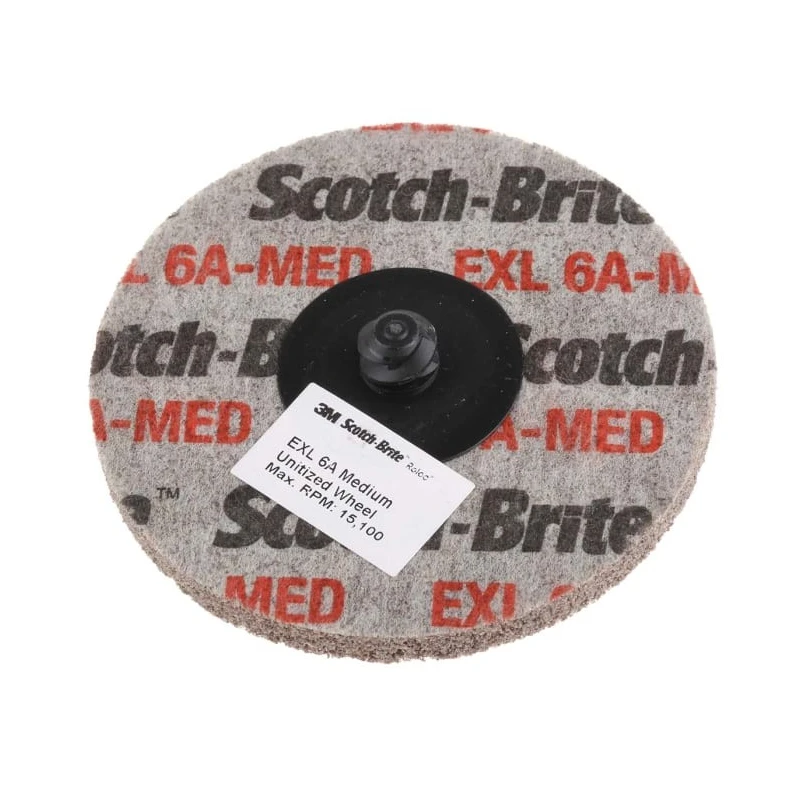 3M Roloc Scotch-Brite Aluminium Oxide Abrasive Wheel 75 mm Diameter Roloc Fastening XL-DR DEBURRING & FINISHING WHEEL 6AM