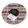 3M Roloc Scotch-Brite Aluminium Oxide Abrasive Wheel 75 mm Diameter Roloc Fastening XL-DR DEBURRING & FINISHING WHEEL 6AM