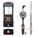 Testo 440 dP Air Flow ComboKit 1 Anemometer with Bluetooth, NTC, Hotwire, Vane, Tc Probes, Measures Humidity, Air 0563 4409