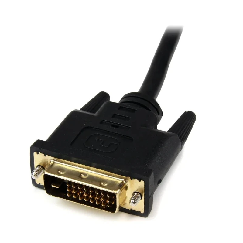 StarTech.com HDMI Cable 203.2 mm Length Female DVI-D Dual Link to Male DVI-D HDMI 1.4 Black HDDVIFM8IN