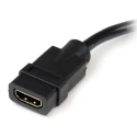 StarTech.com HDMI Cable 203.2 mm Length Female DVI-D Dual Link to Male DVI-D HDMI 1.4 Black HDDVIFM8IN