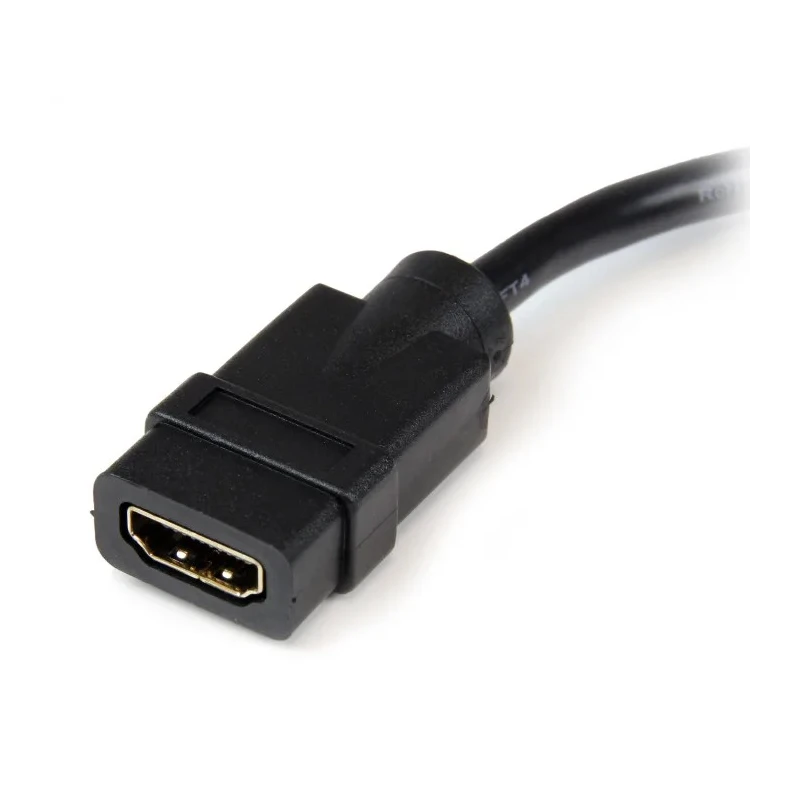 StarTech.com HDMI Cable 203.2 mm Length Female DVI-D Dual Link to Male DVI-D HDMI 1.4 Black HDDVIFM8IN
