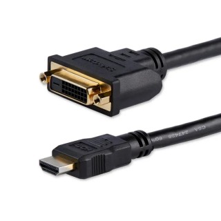 StarTech.com HDMI Cable DVI-D Dual Link to Female DVI-D 203.2 mm 1920x1200 Resolution HDMI 1.4 HDDVIMF8IN