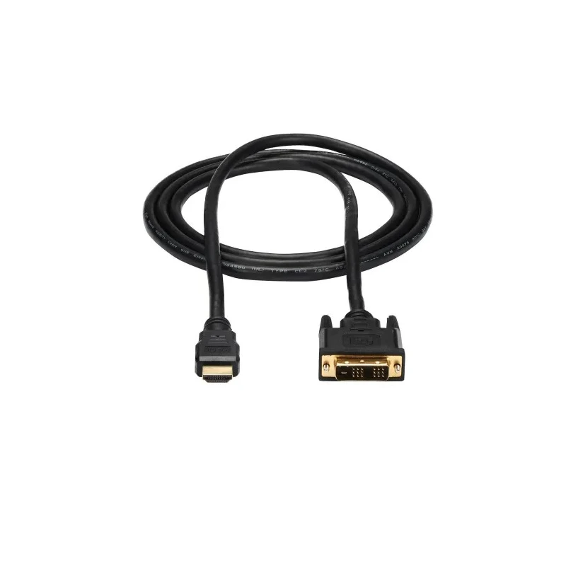 StarTech.com HDMI Cable Male DVI-D Single Link to Male DVI-D 1.8 m 1920 x 1200 HDMI 1.2 Black HDMIDVIMM6
