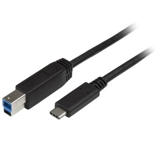 StarTech.com USB 3.0 Male USB 3.2 Type C to Male USB 3.2 Type B (9 pin) Data Cable, 2m USB315CB2M