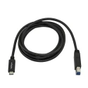 StarTech.com USB 3.0 Male USB 3.2 Type C to Male USB 3.2 Type B (9 pin) Data Cable, 2m USB315CB2M