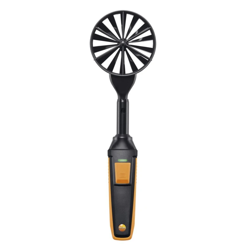 Testo Data Logging Vane Probe Battery-Powered, Bluetooth Communication, 70°C Max Temperature, 100%RH Max Humidity 0635 9431