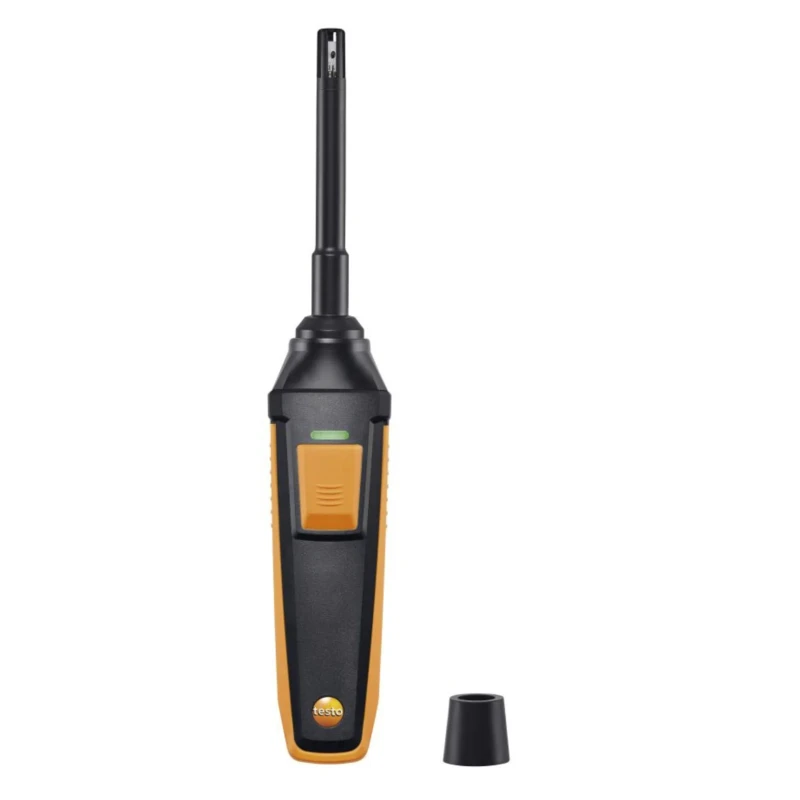 Testo Data Logging Probe Humidity and Temperature Measurement Battery-Powered 70 °C Max 100 %RH Max 0636 9771