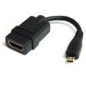 StarTech.com HDADF Series 127 mm 4K @ 30Hz HDMI Cable Male to Female Micro HDMI HDMI 1.4 Black HDADFM5IN