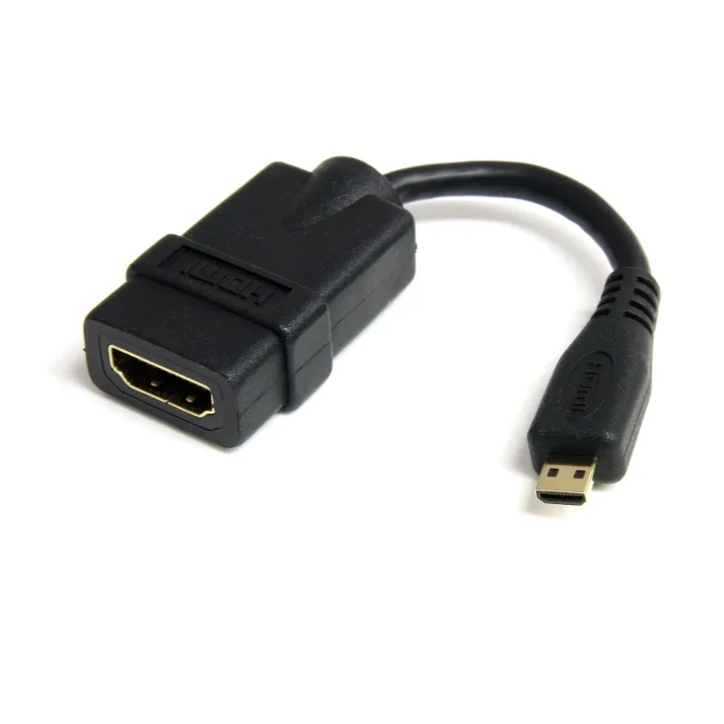 StarTech.com HDADF Series 127 mm 4K @ 30Hz HDMI Cable Male to Female Micro HDMI HDMI 1.4 Black HDADFM5IN